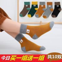 儿童袜子春秋冬厚款保暖孩子男女童小中大童学生中筒四季宝宝袜子