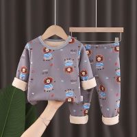 儿童保暖内衣套装男童保暖秋衣秋裤中小童女孩棉新款舒适睡衣加绒宝宝秋冬