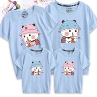 2021新款亲子装夏装全家装一家三口四口母子母女时尚装短袖T恤潮