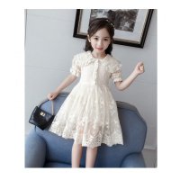 2021夏款女童连衣裙儿童纱裙洋气女孩短袖公主裙潮
