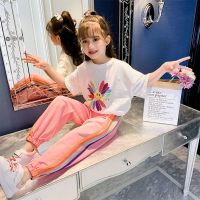 【100%纯棉】女童夏装套装2021新款儿童洋气休闲女孩运动两件套潮