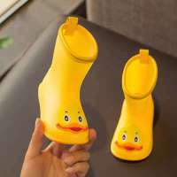 四季儿童雨鞋小鸭雨靴2-7岁 男童女童防滑防水卡通雨鞋幼儿胶鞋