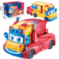 猪猪侠GG·BOND 百变校巴超学先锋趣变工程车变形工程车系列汽车 玩具机器人趣变工程车系列YS9064A/B/C/D