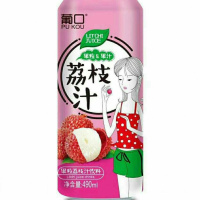 葡口果粒荔枝汁饮料490ml