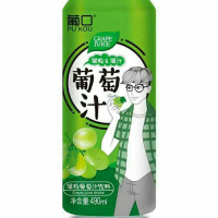 葡口果粒葡萄汁饮料490ml