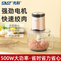 先科(SAST)绞肉机家用3L绞馅机碎肉机电动多功能料理搅拌打肉饺子肉馅蒜蓉机不锈钢 搅肉机PY-5920