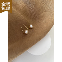 Chunmi别样E698法式时尚高级感精致巴洛克珍珠耳钉小巧日常百搭银针耳环