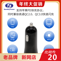 鸿智天联 工厂直销充 电 头(带type-c口)快 速 充 电 器20w Type-CCarCharger