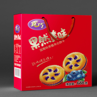 真巧果然美味蓝莓味夹心饼干688g