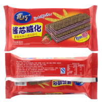 真巧酱心威化草莓味80g