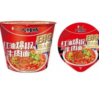 130g白象BIG桶红油爆椒牛肉(好)