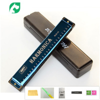 口琴24孔初学者高级入门学生儿童小口琴10孔布鲁斯演奏级乐器定制 JING PING