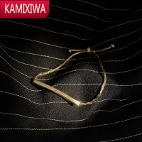 英文字母情侣手链女ins小众设计高级感冷淡风简约百搭可调节手镯 KAMIXIWA