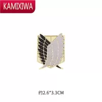 胸针ins潮个性进击的巨人调查兵团自由之翼金属勋徽章情侣配饰女 KAMIXIWA