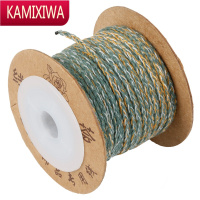 KAMIXIWA1.0mm手搓棉线花线藏式佛珠串珠绳耐磨金刚菩提手串彩色流苏穗子