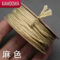 KAMIXIWA耀天文玩手工文玩手搓棉线麦穗108念珠金刚星月菩提手串绳芊绵线