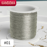 KAMIXIWA 3股彩金线手工diy编织线绣花细线彩色细绳手链材料串珠玉线