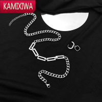 KAMIXIWA项链男潮高级感 拼接小众设计轻奢潮颈链饰品ins冷淡风锁骨链吊坠