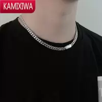 KAMIXIWACHEN XI 新款钛钢项链男土酷蹦迪潮嘻哈饰品不掉色手链子朋克酷女