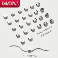 KAMIXIWAPD情侣项链520送女友创意DIY姓氏/爱称26方块字母男女礼物潮