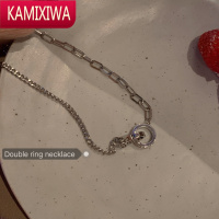 KAMIXIWA简约钛钢项链女2022年新款潮高级感百搭甜酷锁骨链小众设计感