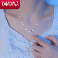 KAMIXIWA锆石花朵项链女轻奢小众高级感超仙精致锁骨链2022年新款