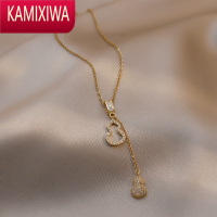 KAMIXIWA新年葫芦项链女2021年新款轻奢小众设计感锁骨链高级感毛衣链配饰
