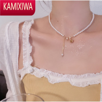 KAMIXIWASHOOT玫瑰庄园 设计珍珠日落派对锁骨链气质小众礼服项链女