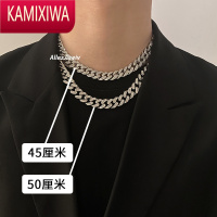 KAMIXIWA满钻古巴项链男潮嘻哈欧美街头王嘉尔ins网红说唱个性粗链子