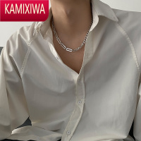 KAMIXIWA古巴拼接项链男中性嘻哈美式网红潮牌链子冷淡风夏百搭配饰潮