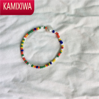 KAMIXIWA泰国以你PP欧儿广告海边度假风夏日珍珠清新彩色项链手绳手链