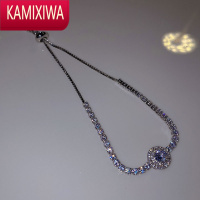 KAMIXIWA公主的手链~轻奢微镶锆石女ins小众设计复古手饰超闪个性精致首饰