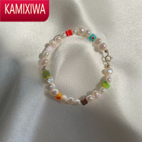 KAMIXIWA/14K包金新款小众设计ins风彩色夏天巴洛克复古手链手串