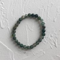 KAMIXIWA绿色玛瑙手镯简约百搭复古小众串珠手链手串闺蜜情侣手饰男女