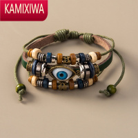 KAMIXIWA异域民族风个性复古串珠手镯可调节男女情侣潮流网红手链饰品