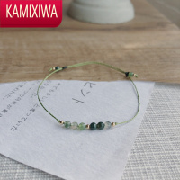 KAMIXIWA水草玛瑙水晶串珠奈川手绳森系古风手链ins小众设计编织女