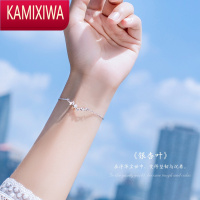 KAMIXIWA银杏叶闺蜜手链三人女生ins小众设计轻奢情侣手镯生日礼物