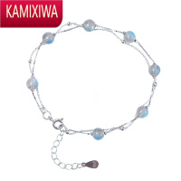 KAMIXIWA月光石手链ins小众设计手链女学生森系手链女韩版简约个性