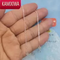 KAMIXIWA极细素银手链女手链ins脚链S银链子净链手饰品轻奢简约DIY