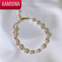 KAMIXIWA简约淡水珍珠手链女ins小众设计闺蜜首饰女生复古轻奢手镯夏