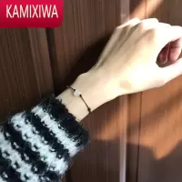 KAMIXIWA小月芽 超迷你月亮手链ins仙女小众设计闺蜜情侣手链手绳