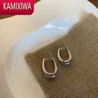 KAMIXIWA小圆圈圈耳扣个性小众设计感精致小巧耳环女2022年新款潮耳钉耳饰