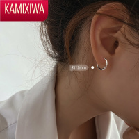 KAMIXIWA 素圈耳环圆圈耳环圈圈耳钉2022年新款潮耳圈女夏耳扣耳环圈