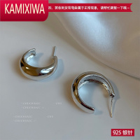 KAMIXIWA耳环女圈圈2022年新款潮小众设计感高级冷性风独特气质耳饰品早春