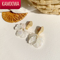 KAMIXIWA高级感耳夹法式无耳洞女时尚气质贝壳假耳环仙气森系超仙耳饰耳坠