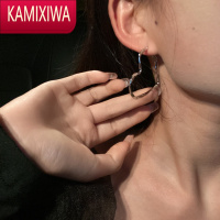 KAMIXIWA爱心耳环女小众设计感2022新款时尚网红百搭耳饰高级耳饰