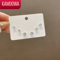 KAMIXIWA千与千寻饰品小店sS银针防过敏养耳洞锆石耳钉ins潮流时尚耳饰