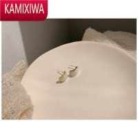 KAMIXIWA睡觉不用摘的耳钉~ins简约小巧猫眼石耳环女可爱韩国气质耳饰耳夹