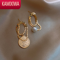 KAMIXIWA珍珠耳环高级感轻奢小众设计感耳坠气质耳饰女耳环2021年新款潮