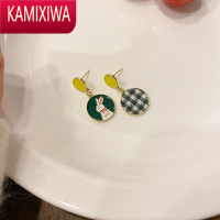 KAMIXIWA可爱兔子耳环2022年新款潮设计感小众耳坠高级感精致时尚通勤耳钉